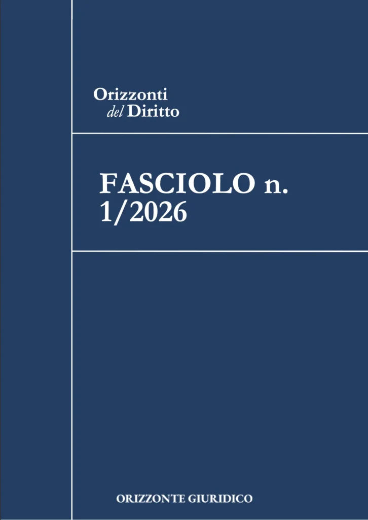 Fascicolo n. 1/2026